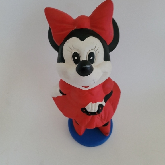 VINTAGE Disney Minnie Mouse Chalkware Plaster Piggy Coin Bank   Mexico  12" - Picture 13 of 16